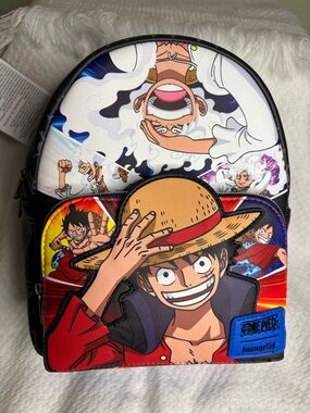 Loungefly One Piece Luffy Collage Mini Backpack
